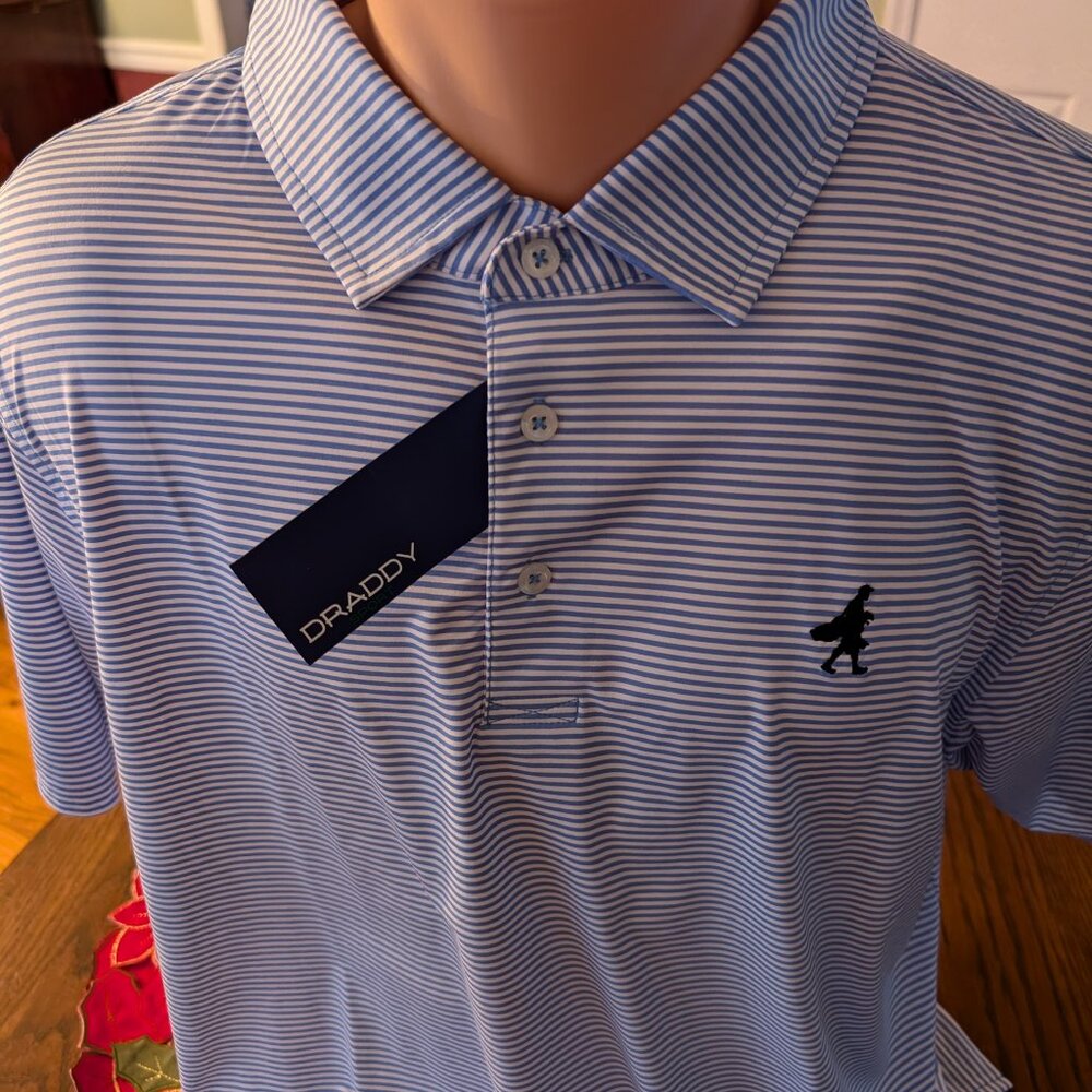 New Men's  Draddy Golf Performance Polo